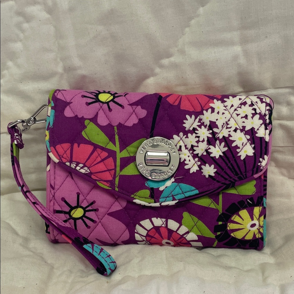 Vera Bradley Multicolor Floral Wristlet